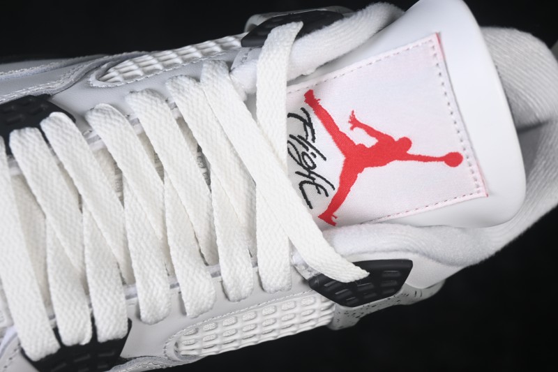 Nike Air Jordan 4 Retro White Cement Basketball Shoes - FV5029-100