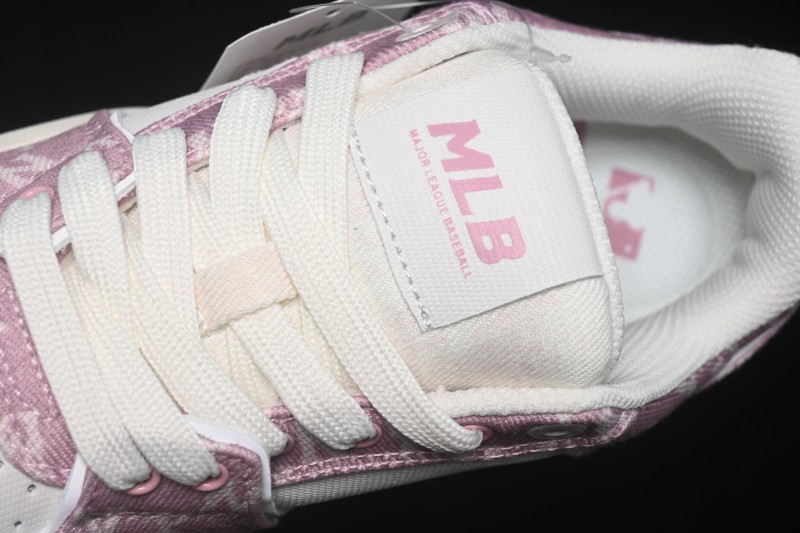 New York MLB Bigball Chunky Liner Denim Monogram High-Top Casual Sneakers - 3ASXM016N50PKS