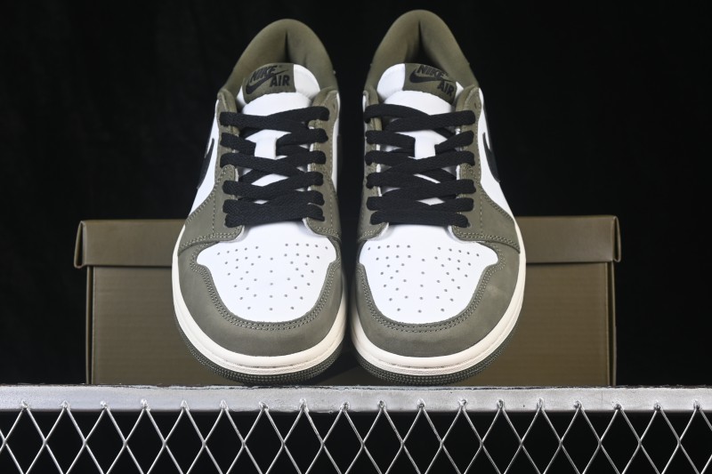Nike Air Jordan 1 Low OG Medium Olive Low-Top Retro Culture Basketball Shoes - HQ6998-200