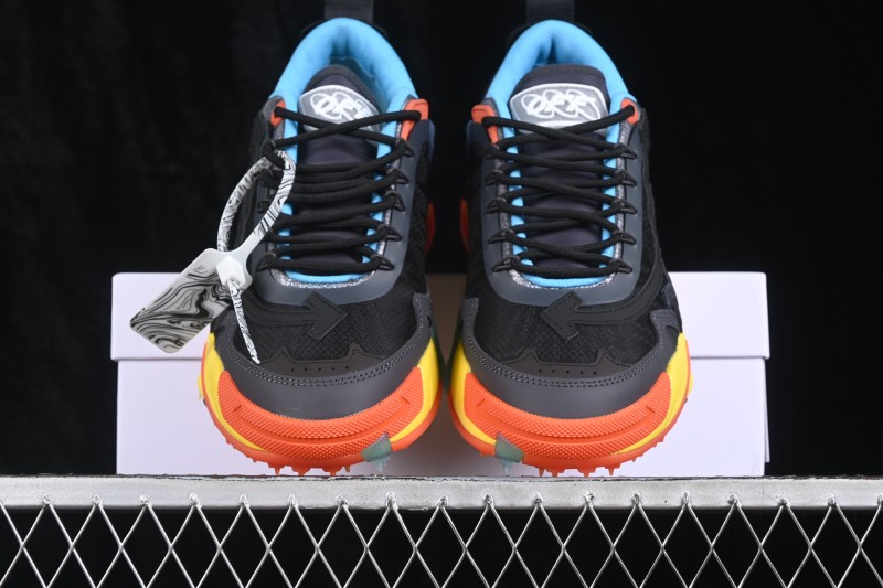 Off-White C/O Virgil Abloh Retro Running Shoes with Deconstructed Design - AJF6