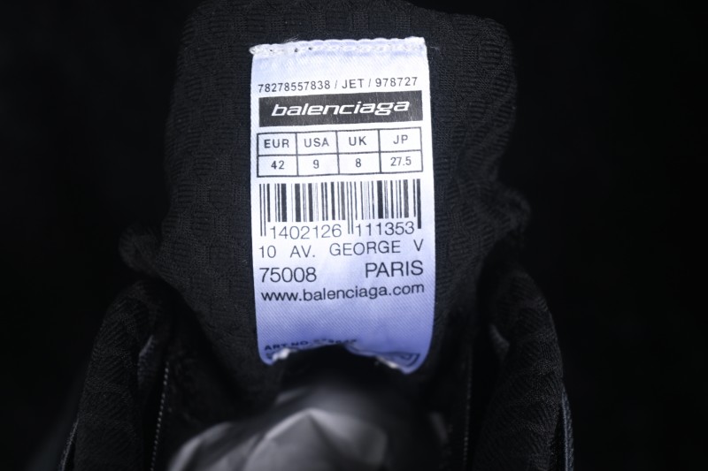 Balenciaga Jet Embossed Print Round-Toe Thick-Sole Low-Top Dad Sneakers - WMRTN1000