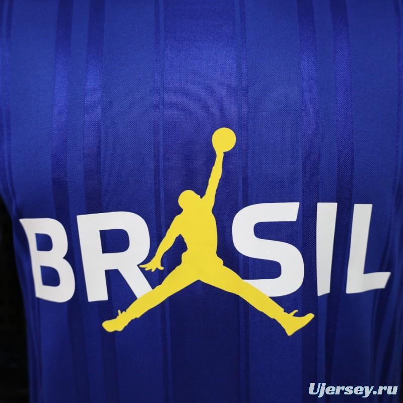 Player Version 2026 Brazil × Jordan Brand Royal Blue Special Edition Jersey