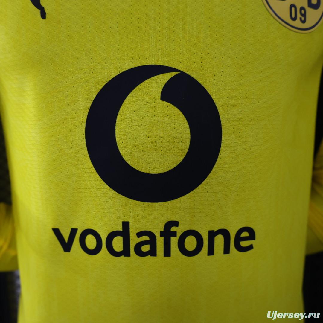 Player Version 26/27  Borussia Dortmund Yellow Home Long Sleeve Jersey