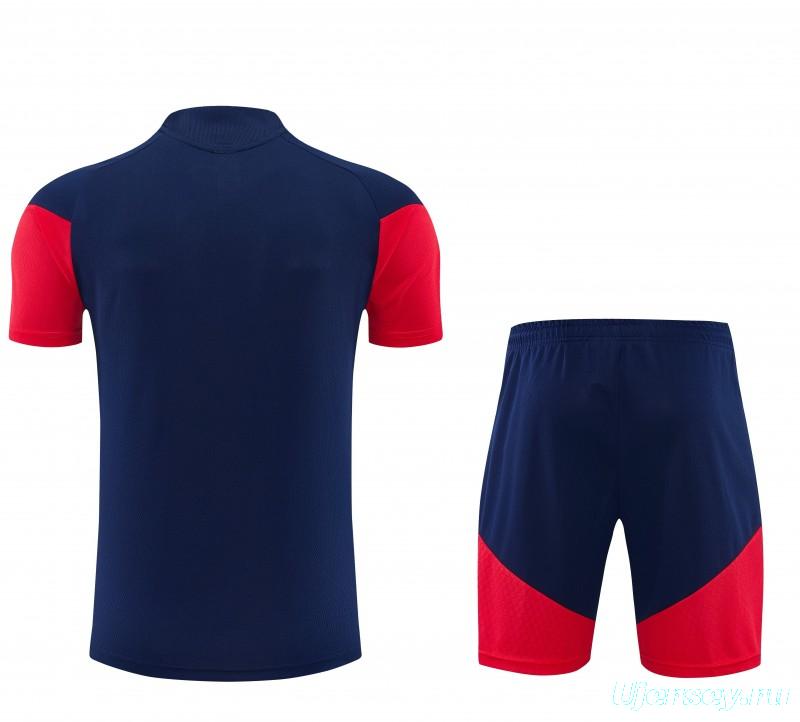 26/27 Arsenal  Navy Blue Short Sleeve+Soccer Shorts