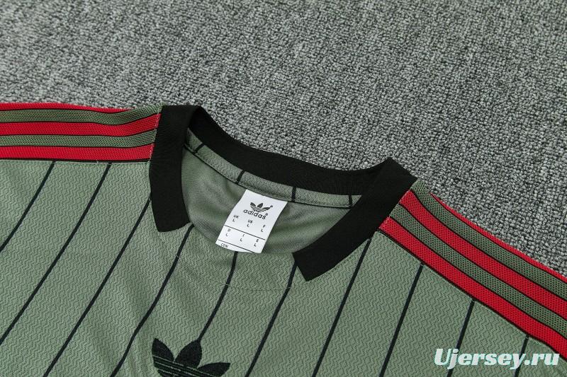 26/27 Bayern Dark Green Short Sleeve Tracksuit + Long Pants