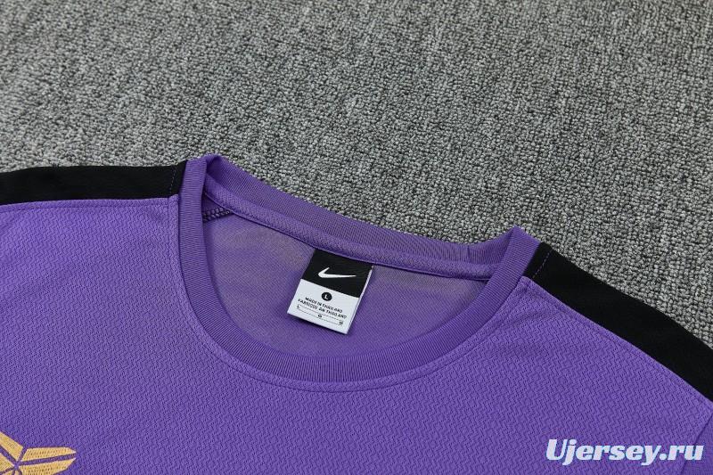 26/27 Barcelona Purple & Black Short Sleeve+Soccer Shorts
