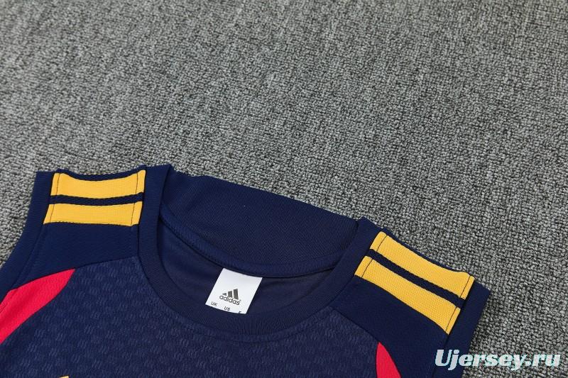 26/27 Arsenal Navy Blue Sleeveless Training Vest +Shorts Set