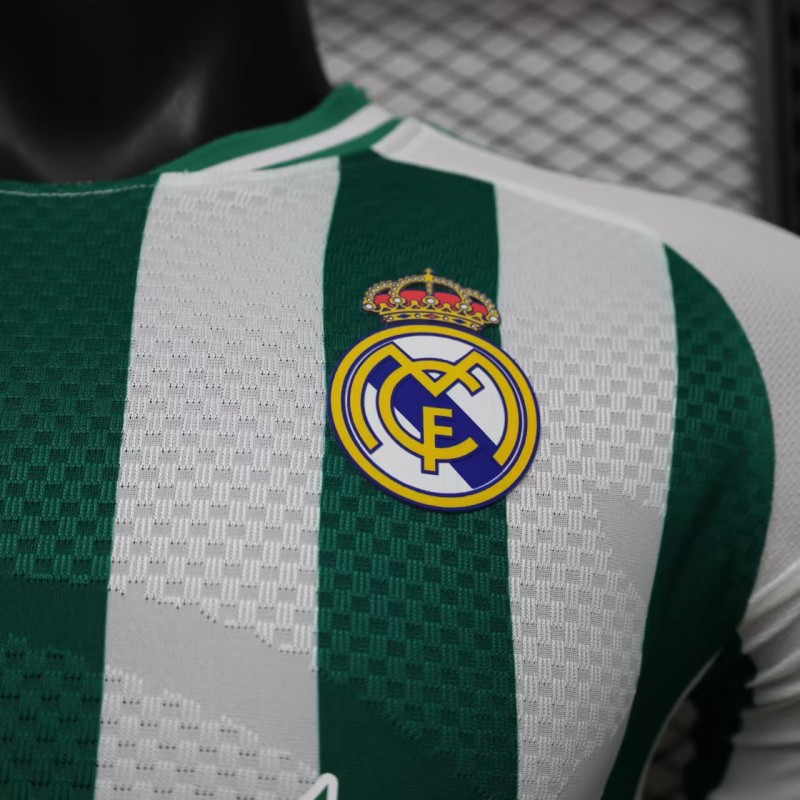 Player Version 26/27 Real Madrid Green & White Stripes Special Edition Jersey