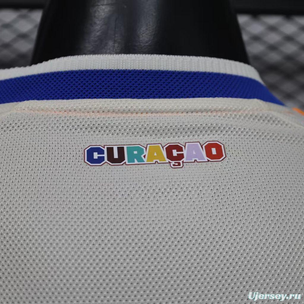 Player Version 2026  Curaçao World Cup Away White Jersey