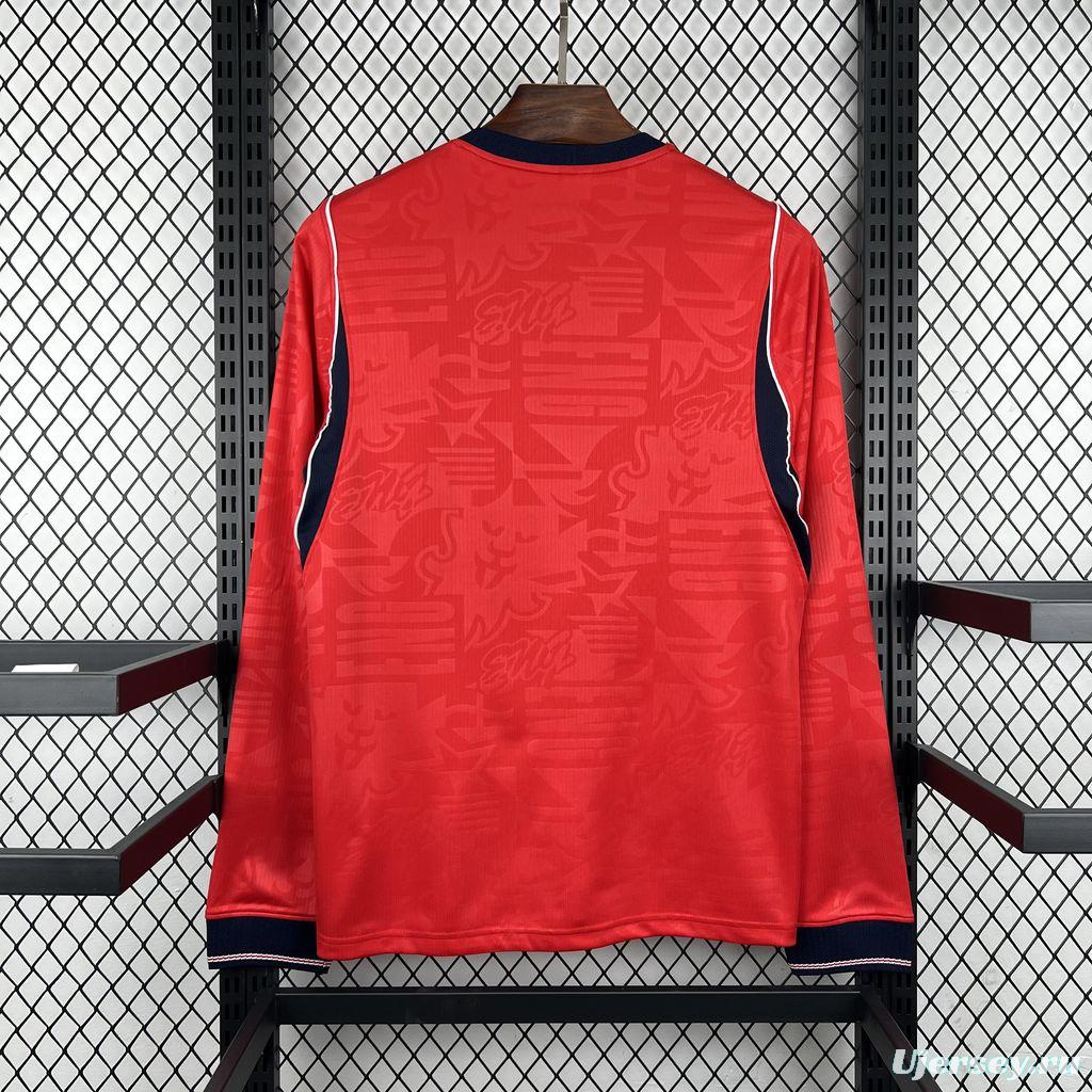 2026 Mens England World Cup Away Long Sleeve Jersey