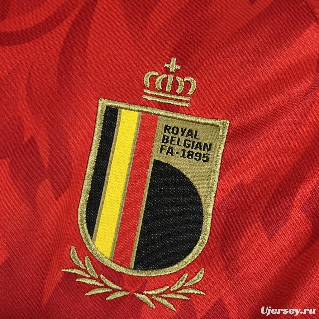 2026 Mens Belgium World Cup Home Long Sleeve Jersey