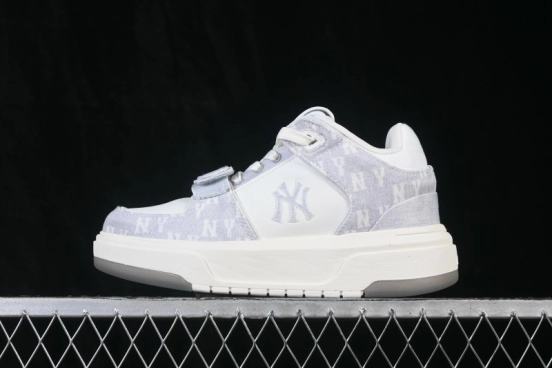 NY MLB Chunky Liner Pocket Monogram New York Yankees Thick Sole Casual Running Shoes - 3ASXMDM6N50GRS