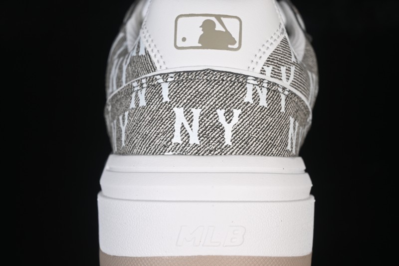 NY MLB Chunky Liner Pocket Monogram High-Top Casual Running Shoes with Elevated Sole - 3ASXM026N50BGS