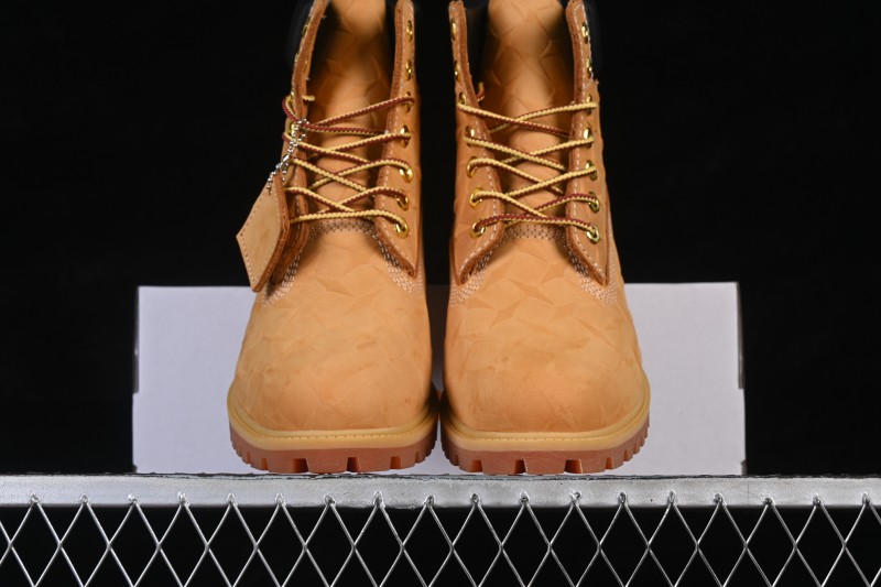 Timberland Premium 6-Inch Waterproof Leather Boots with Thick Sole and Collaborative Design - TB010061713