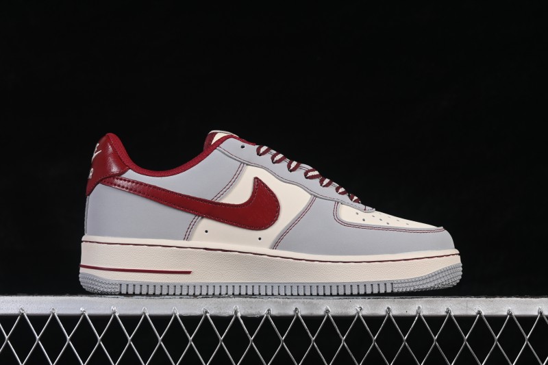 Nike Air Force 1 '07 Low Valentine's Day Limited Edition Smoke Grey with Red Accents Low-Top Casual Skateboarding Shoes - NH0601-540