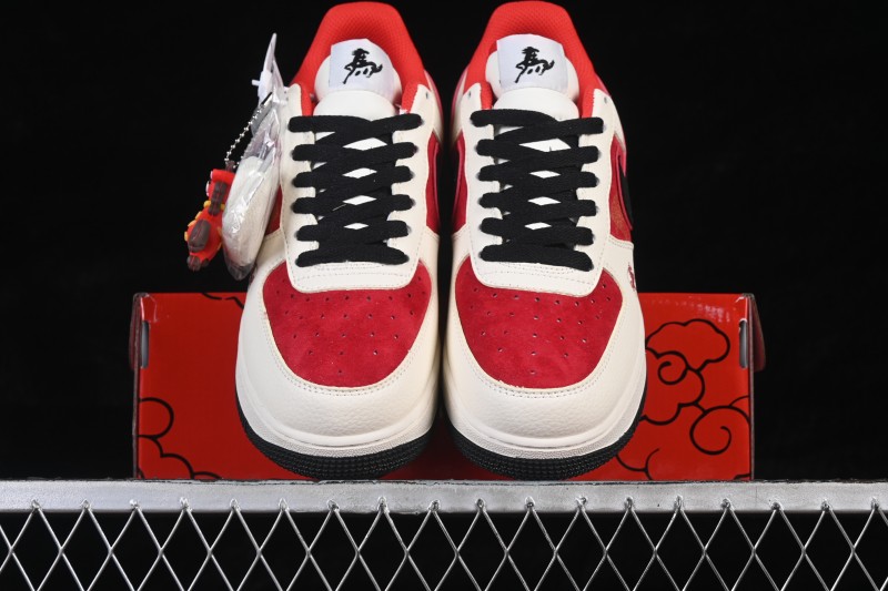 Nike Air Force 1 '07 Low Chinese New Year Limited Edition White Black Red Low-Top Casual Skateboarding Shoes - DN1688-822
