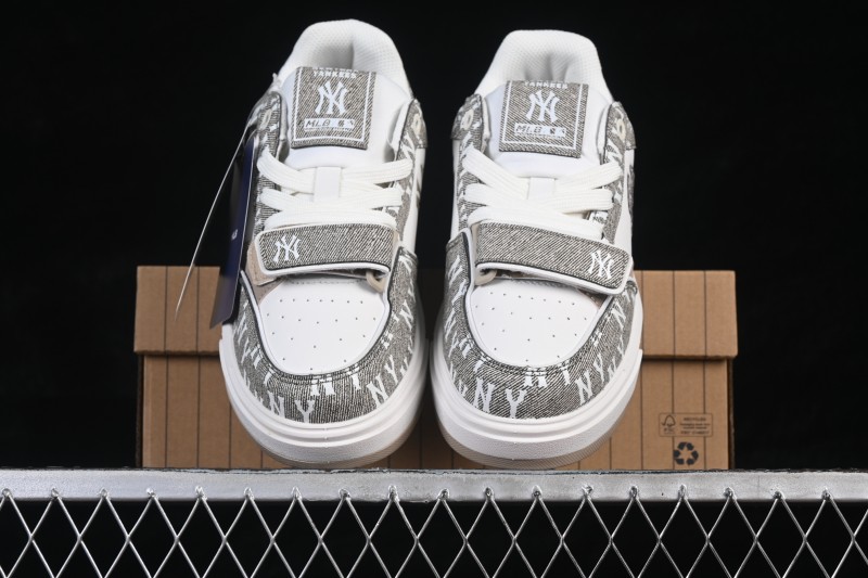 NY MLB Chunky Liner Pocket Monogram High-Top Casual Running Shoes with Elevated Sole - 3ASXM026N50BGS