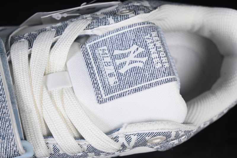 New York MLB Chunky Liner Pocket Monogram High-Top Thick-Soled Running Shoes - 3ASXM026N50BRL