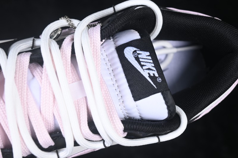 Nike SB Dunk Low Black Pink Strap Low-Top Skateboarding Shoes - CW1590-100