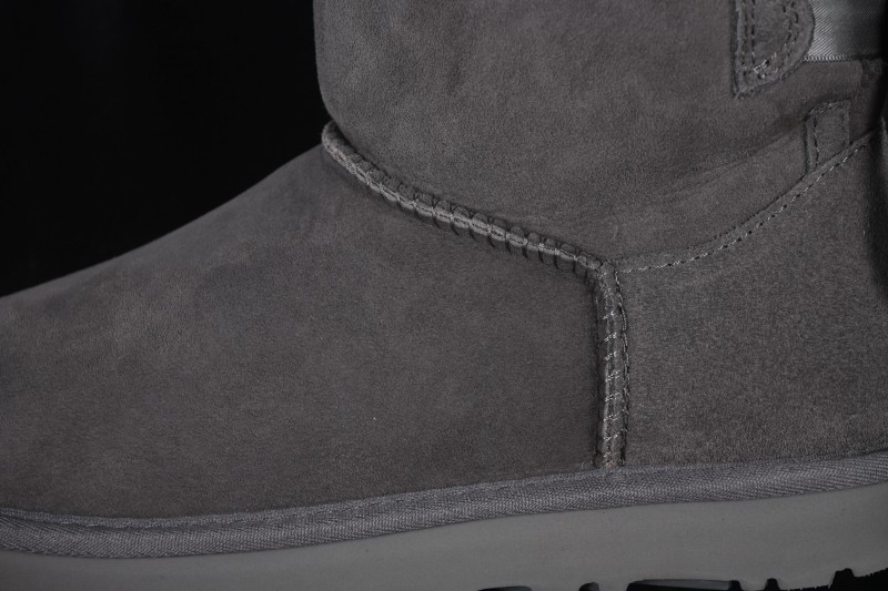 UGG Mini Bailey Button II Bow Ankle Snow Boots for Women - 1016501