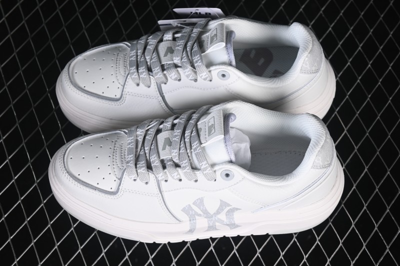NY MLB Bigball Chunky Liner Denim Monogram New York Yankees Elevated Casual Sneakers - 3ASXM046N50GRL