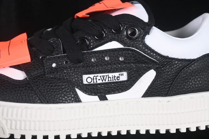 Off-White 3.0 Court Round-Toe Lace-Up Low-Top Casual Skate Shoes - AJD4
