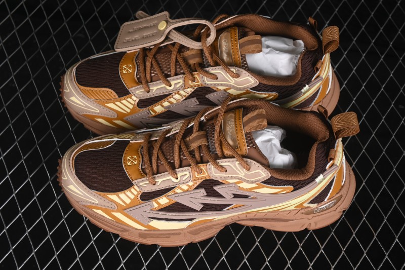 Off-White c/o Virgil Abloh Retro Running Shoes with Signature Design - AJF6