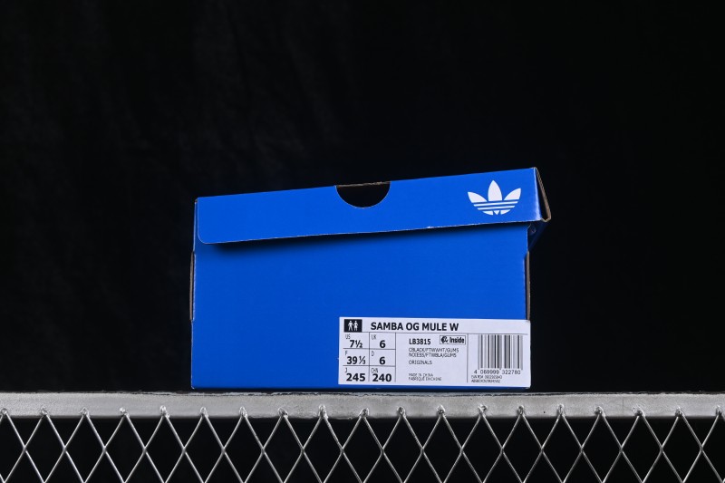 Adidas Samba OG Casual Half Slipper with Classic Three-Stripe Design - LB3815