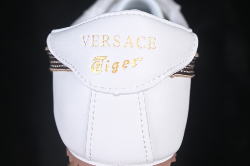 Versace x Onitsuka Tiger Tai-Chi Sakura Lace-Up Flat Low-Top Casual Sneakers - G.C3