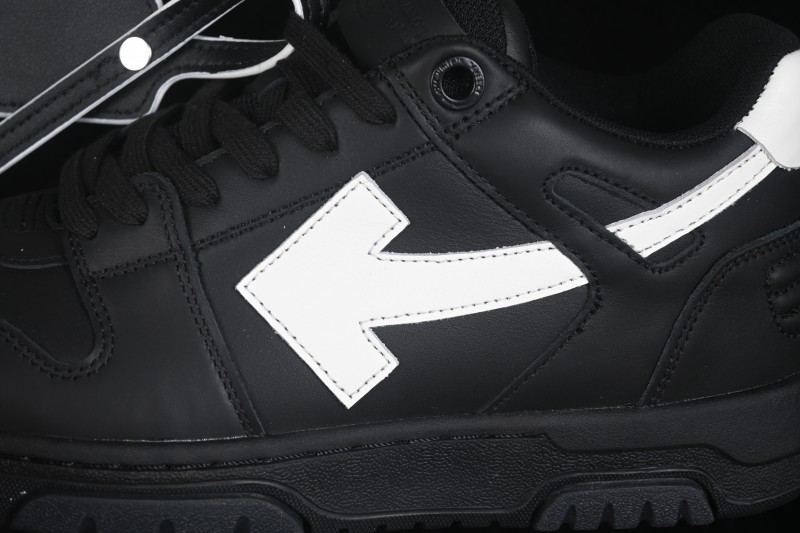 Off-White Out of Office Low-Top Fashion Skate Shoes Black-White