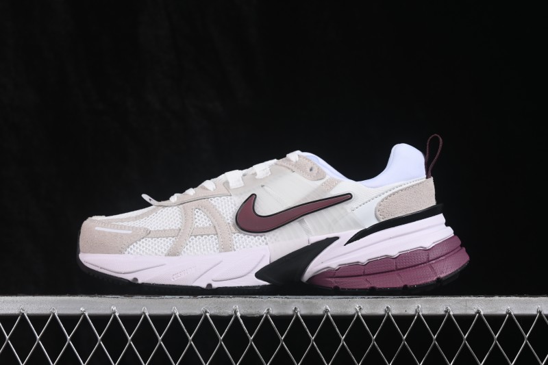 Nike V2K Run Retro Low-Top Running Shoes with Cushlon Foam Cushioning - HQ3500-100