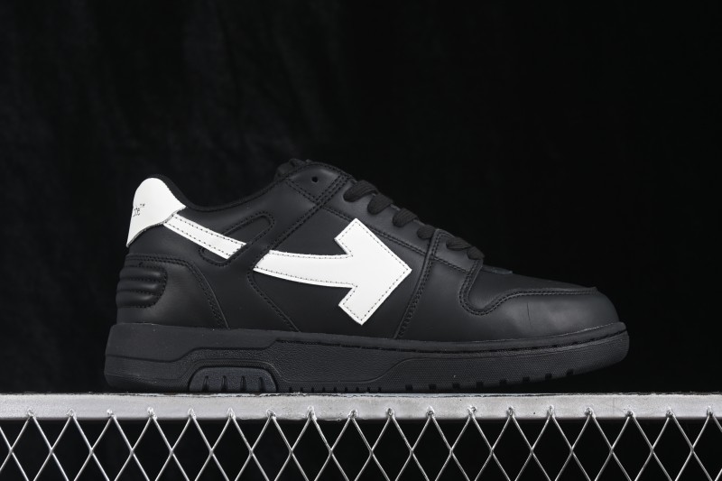 Off-White Out of Office Low-Top Fashion Skate Shoes Black-White