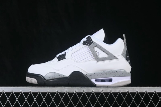 Nike Air Jordan 4 Retro White Cement Basketball Shoes - 840606-192