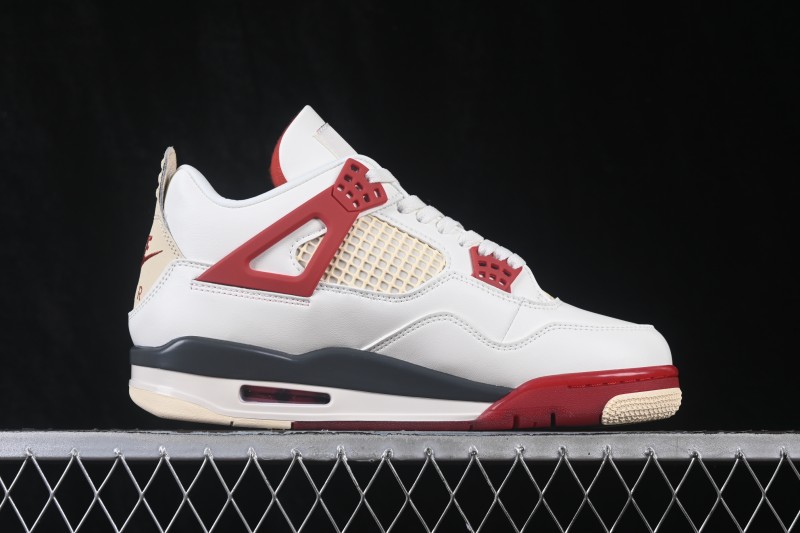 Air Jordan 4 Retro Nigel Sylvester Brick After Brick White Red - IQ8055-100