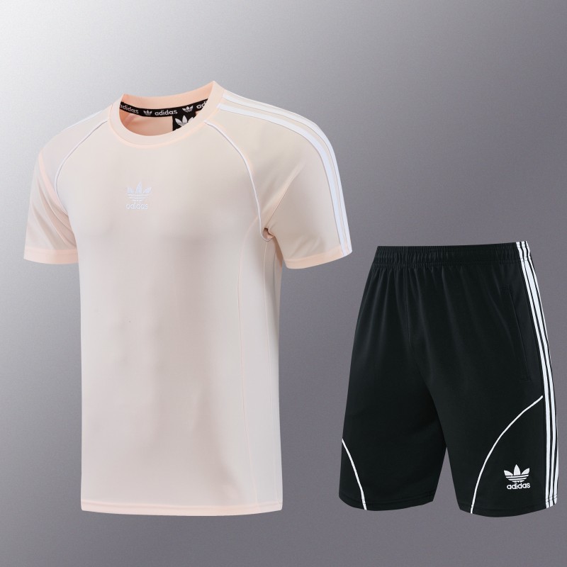 26/27 Adidas AD15 Pink Short Sleeve+Soccer Shorts
