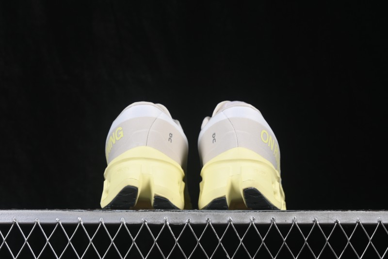 On Cloudmonster 3 Comfort Anti-Slip Durable Cushioned Running Shoes - 3MG10053078 Ivory Limelight