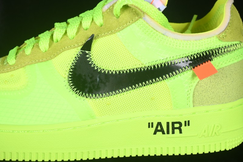 Nike Air Force 1 Low Off-White Translucent Yellow Sneakers - AO4606-700