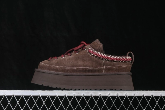 UGG Heritage Lace-Up Slipper Fashion Soft Comfortable Height Increasing Low-Top Casual Shoes - 1180361 BCDR