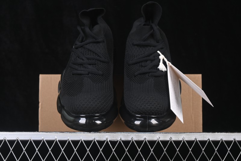 Grounds Moopie Fabric Round Toe Big Bubble Platform Sneakers Black - FYD4