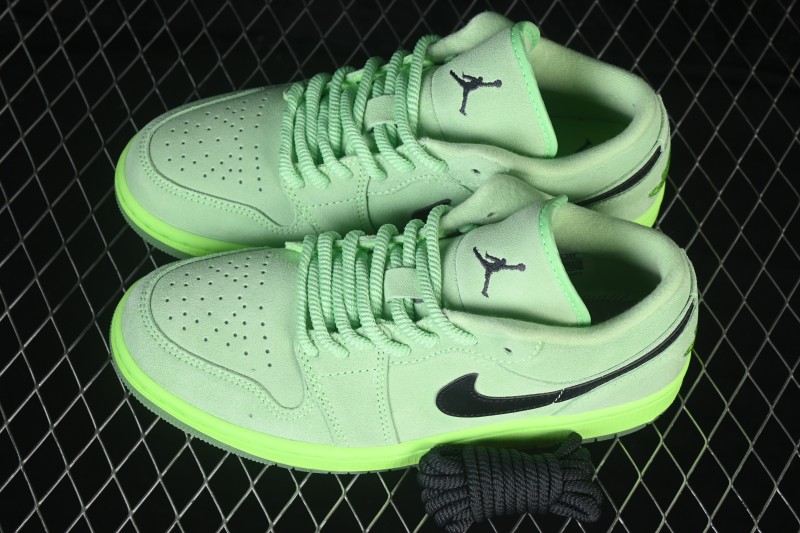 Nike Air Jordan 1 Low Retro Cultural Basketball Shoes Fluorescent Green - IV6501-337