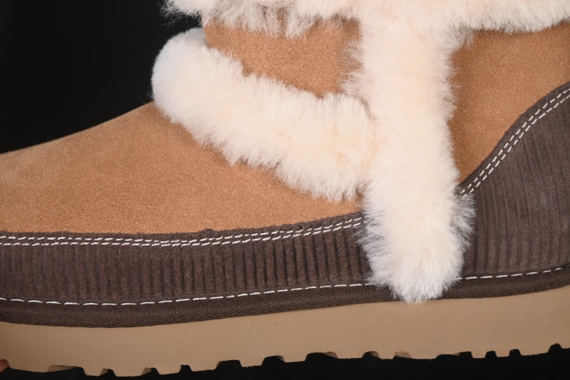 UGG Classic Novelty Cookie Suede Round Toe Slip-On Snow Boots - 1180434 CHE