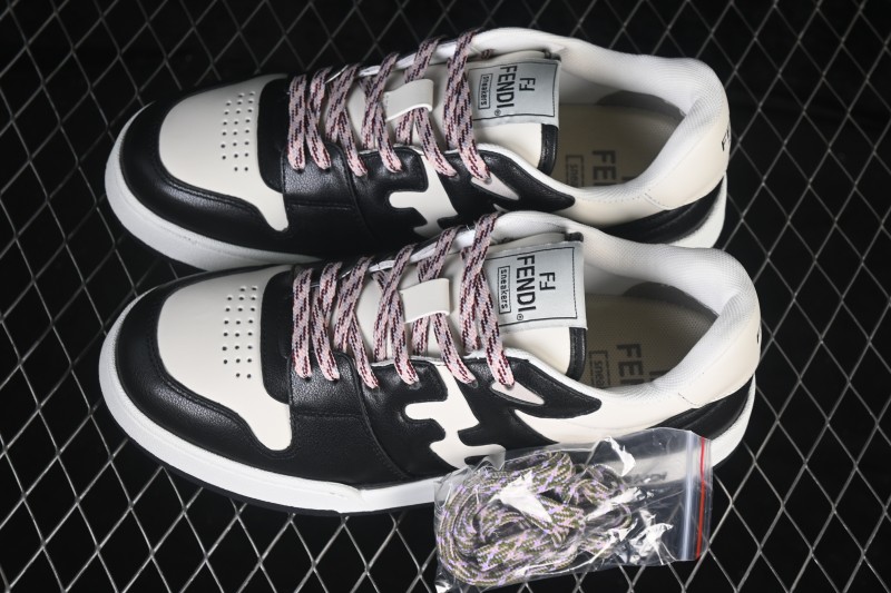 Fendi Match Round Toe Thick Sole Low-Top Casual Sneakers - AHH2F1FHS