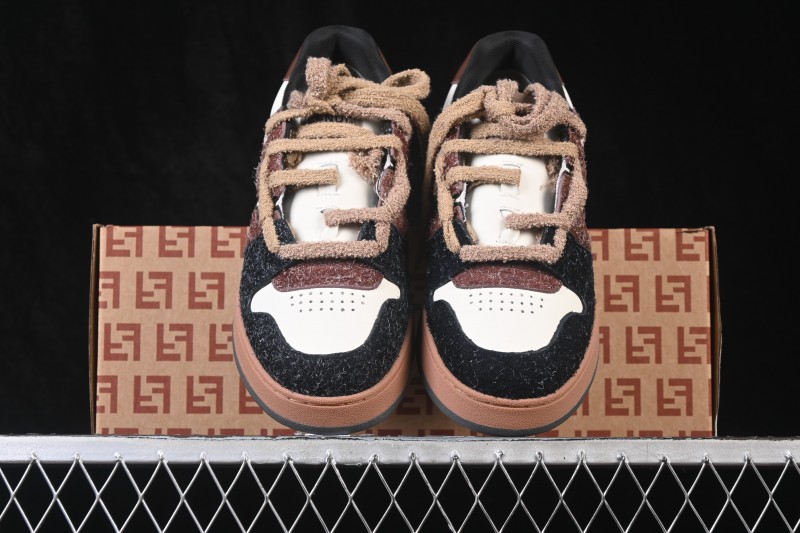 Fendi Match Round Toe Thick Sole Low Top Casual Sneakers - AHH2F1FHS