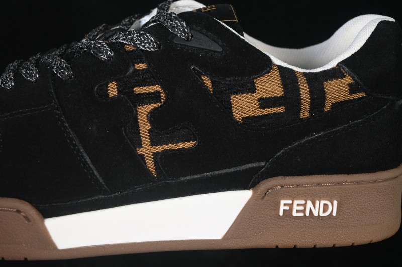 Fendi Match Round Toe Thick Sole Low-Top Casual Sneakers - AHH2F1FHS