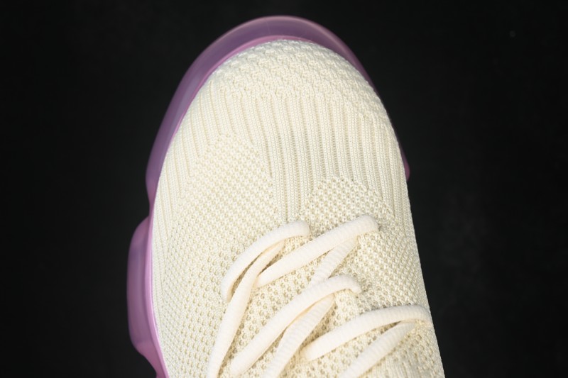 Grounds Moopie Fabric Round-Toe Bubble Platform Sneakers - CREAM