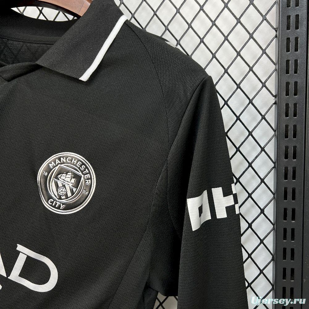 2025/26 Mens Manchester City Away Long Sleeve Jersey