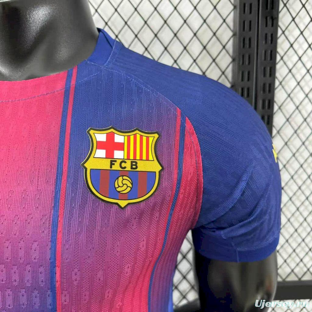 2025/26 Player Version Mens Barcelon X Ed Sheeran Home Jersey