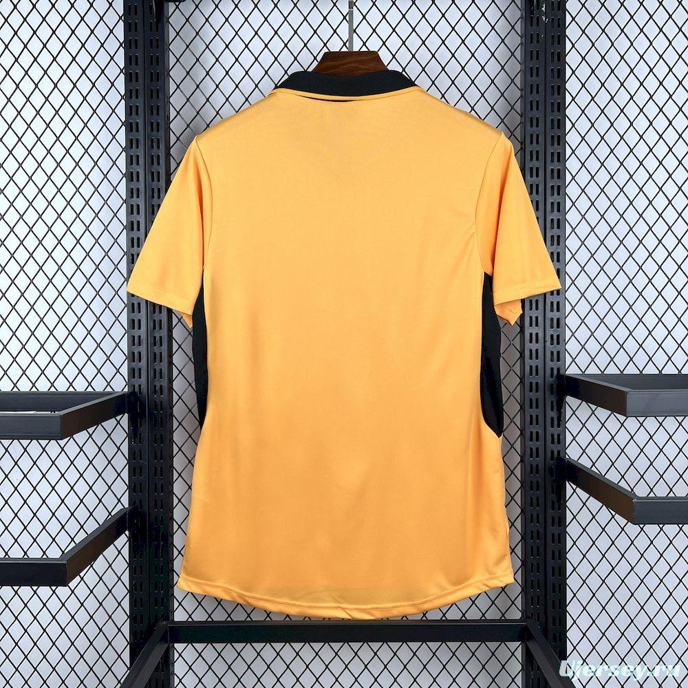 2003/04 Retro Wolverhampton Wanderers Home Gold with Black Trim Jersey