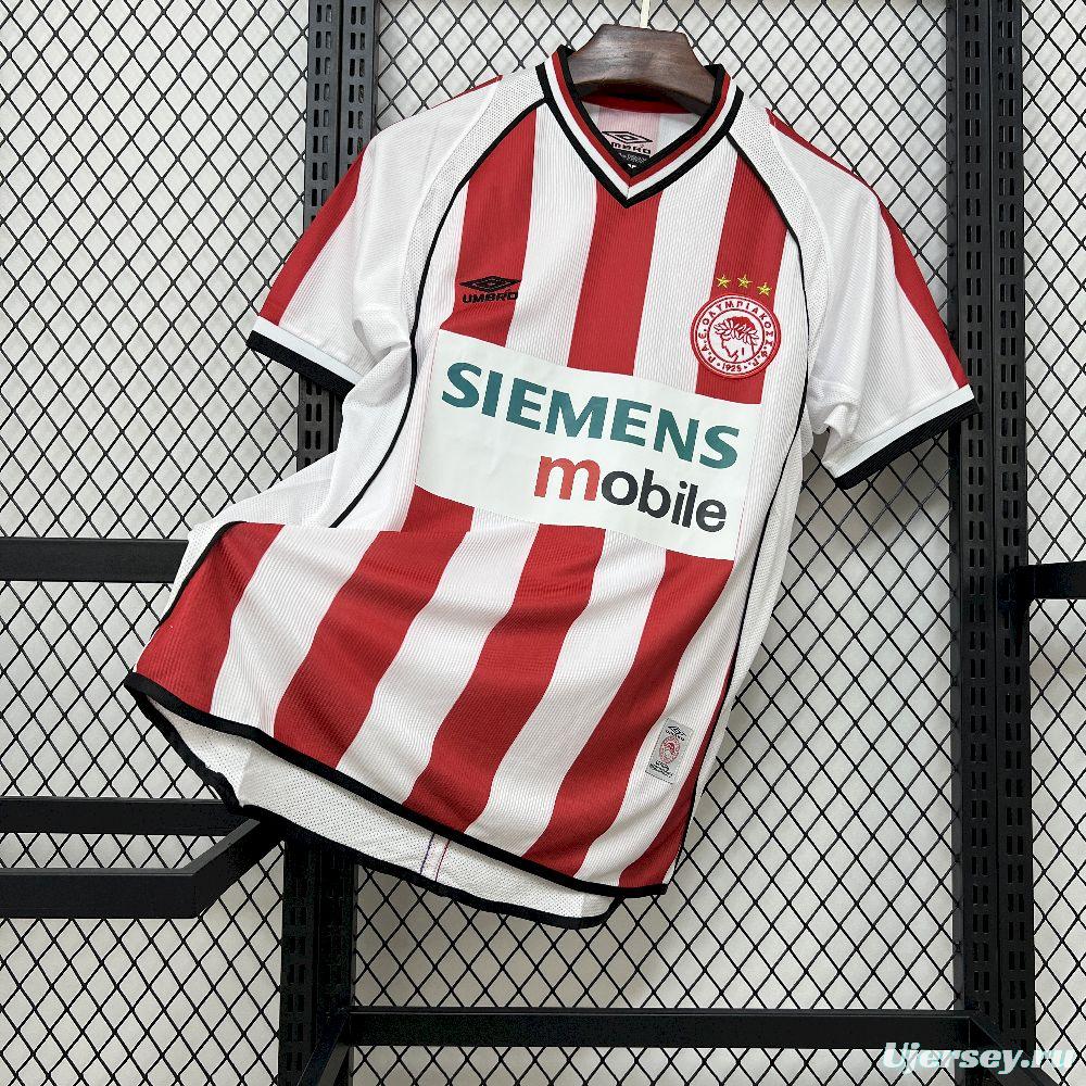 2001/02 Retro Olympiacos FC Home Jersey