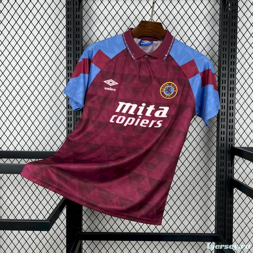 1990/92 Retro Aston Villa Home Jersey